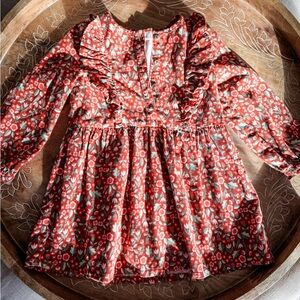Cat & Jack Floral Corduroy Button Dress